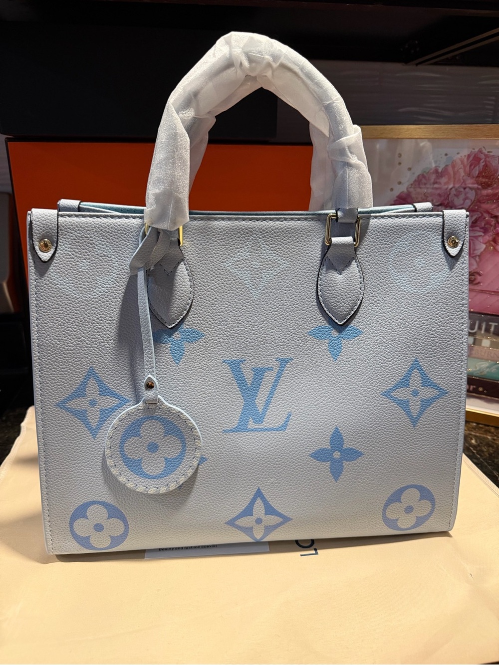 Baby Blue Soft Tote Go